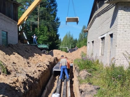 В селе Мошенское идёт строительство газовых котельных