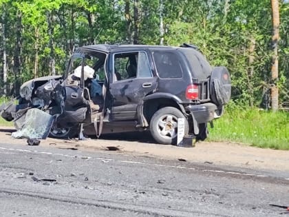В Новгородском районе пострадали три человека в столкновении авто на «встречке»