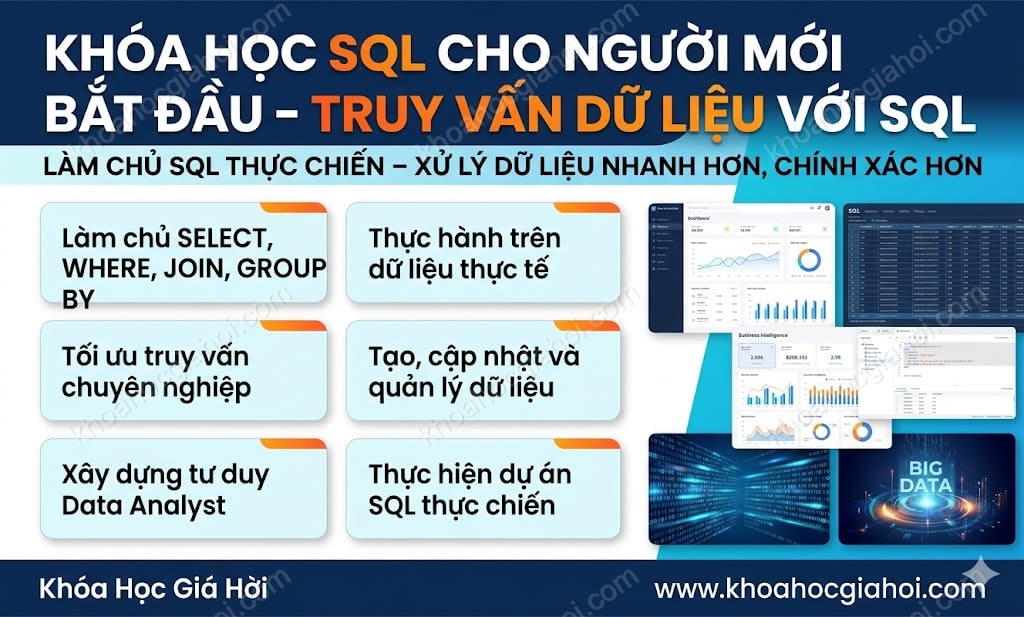 Khóa Học Sql Cho Người Mới Bắt Đầu – Truy Vấn Dữ Liệu Với Sql