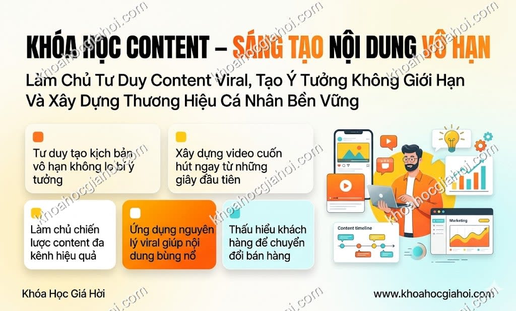 Khóa Học Content – Sáng Tạo Nội Dung Vô Hạn Khóa Học Content – Sáng Tạo Nội Dung Vô Hạn