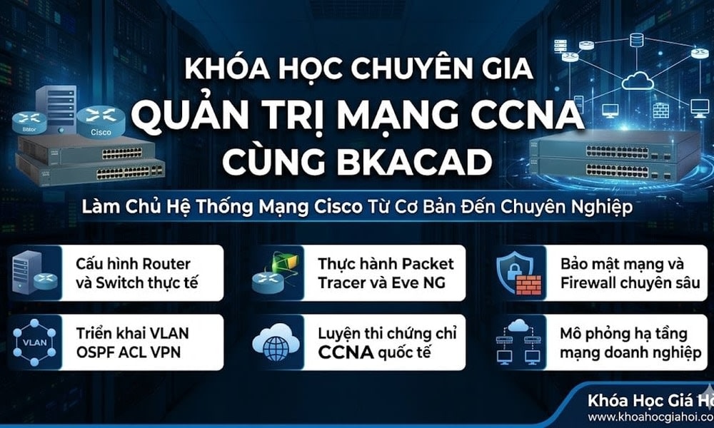 Khóa Học Chuyên Gia Quản Trị Mạng CCNA Cùng Bkacad