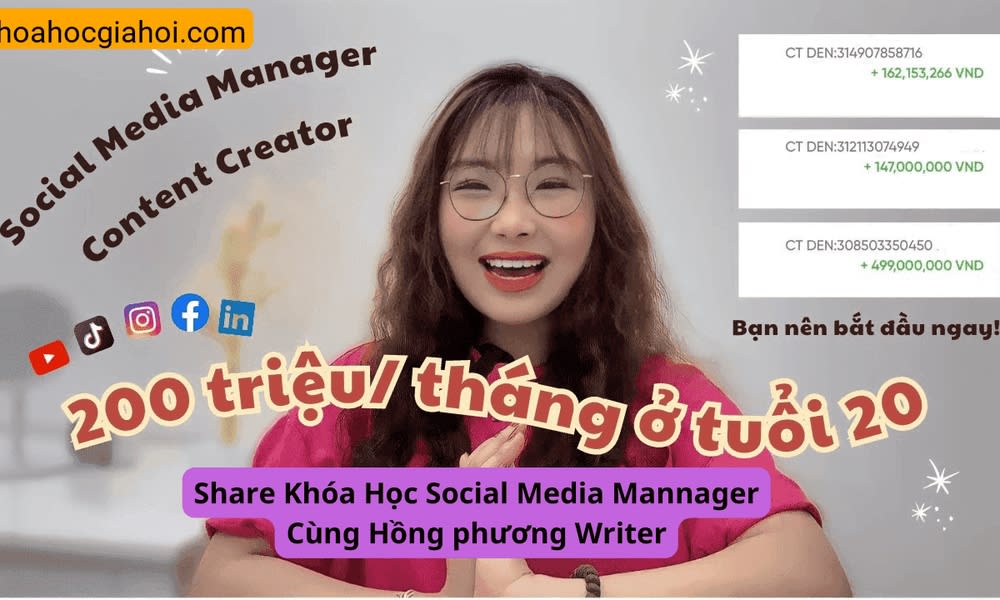 Khóa Học Social Media Mannager Cùng Hồng Phương Writer