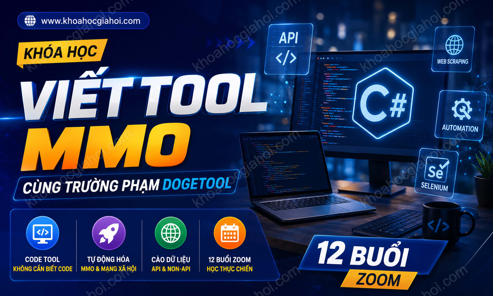Khóa Học Viết Tool MMO Cùng Trường Phạm Dogetool
