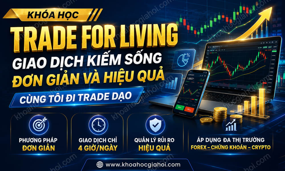 Khóa Học Trade For Living – Giao Dịch Kiếm Sống Đơn Giản & Hiệu Quả Cùng Tôi Đi Trade Dạo