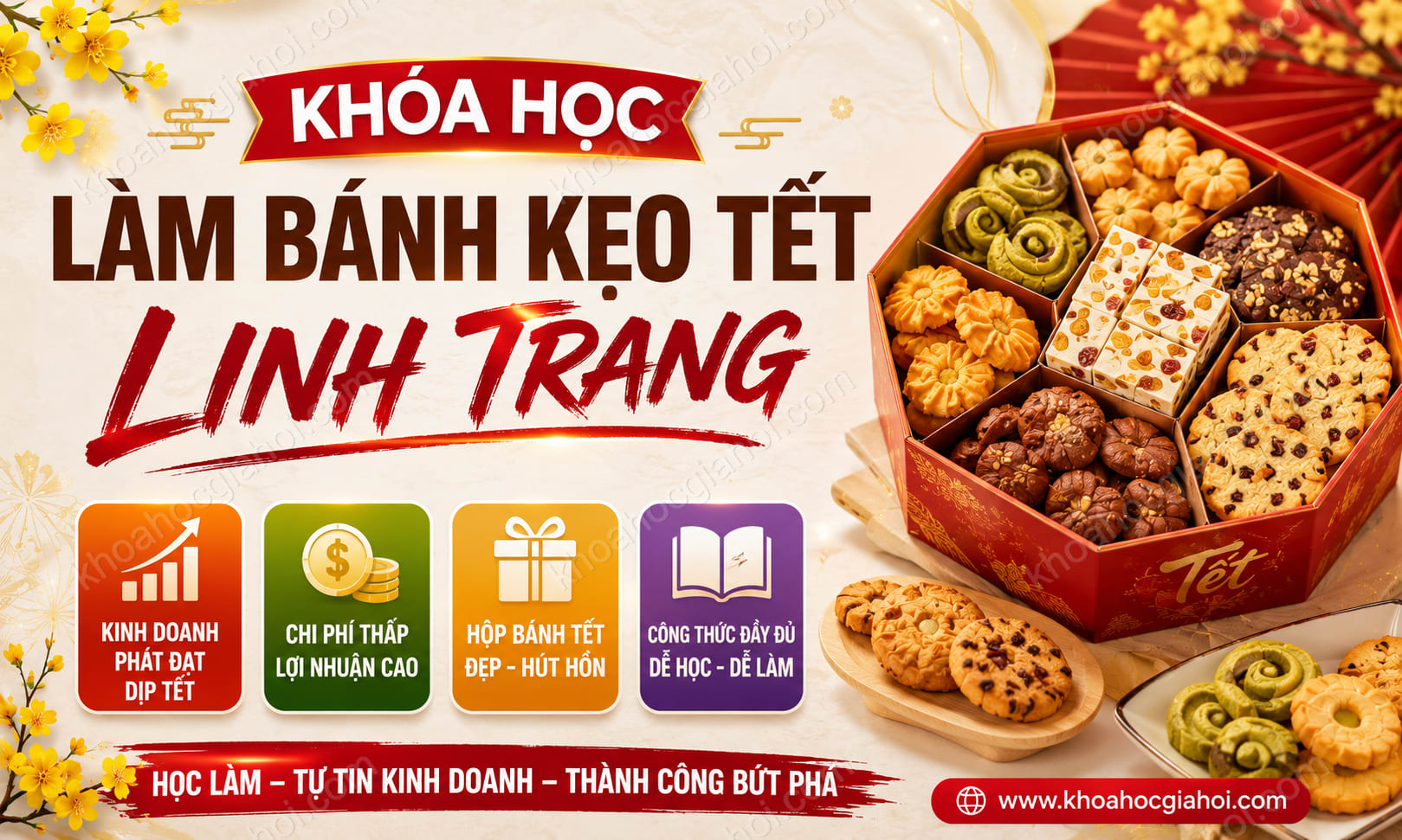 Khóa Học Làm Bánh Kẹo Tết Linh Trang