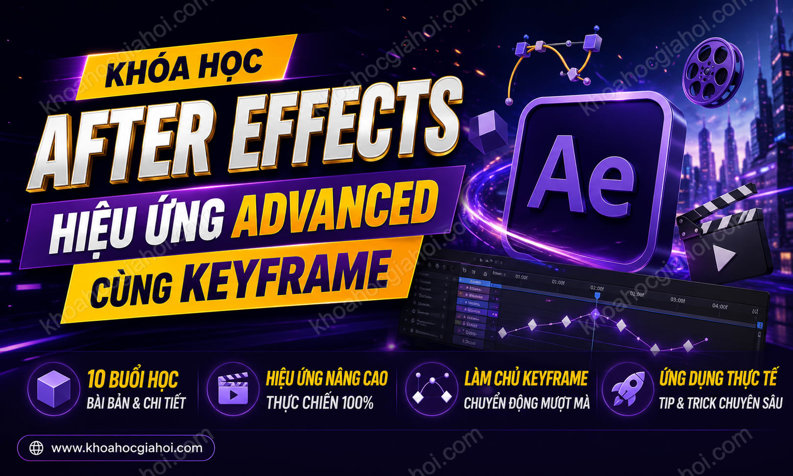 Khóa Học After Effects Hiệu Ứng Advanced Cùng Keyframe
