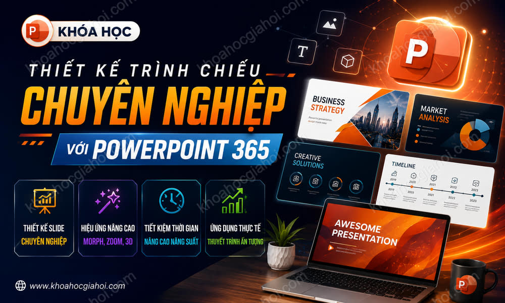 Khóa Học Thiết Kế Trình Chiếu Chuyên Nghiệp Với Powerpoint 365