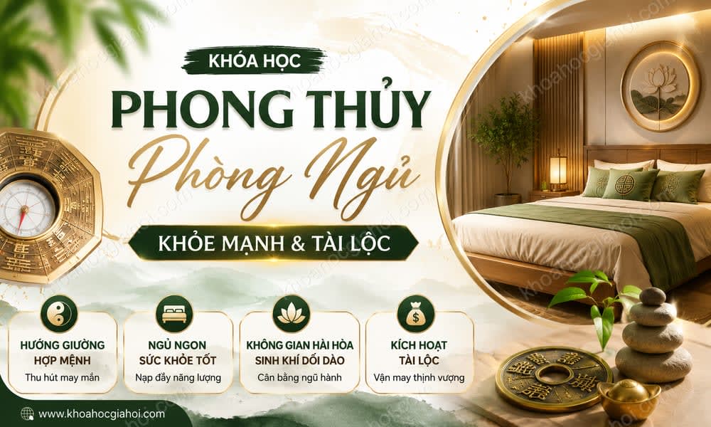 Khóa Học Phong Thủy Phòng Ngủ Giúp Khỏe Mạnh, Hút Tài Lộc