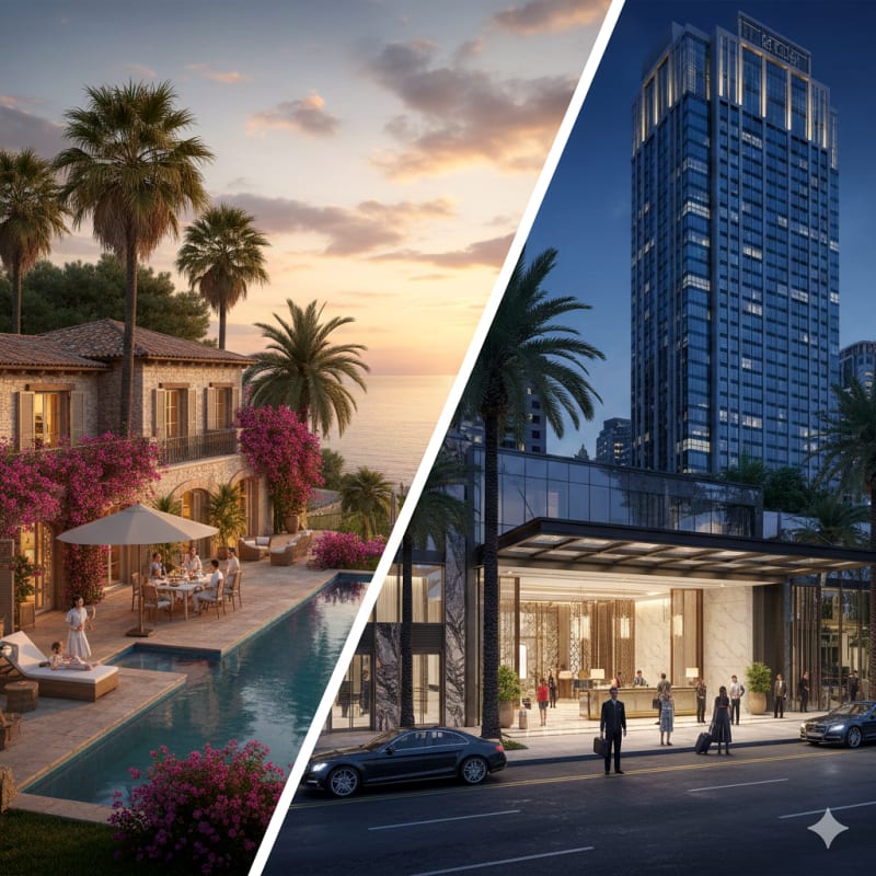 וילה או מלון: יתרונות וחסרונות - מה מתאים לך יותר?