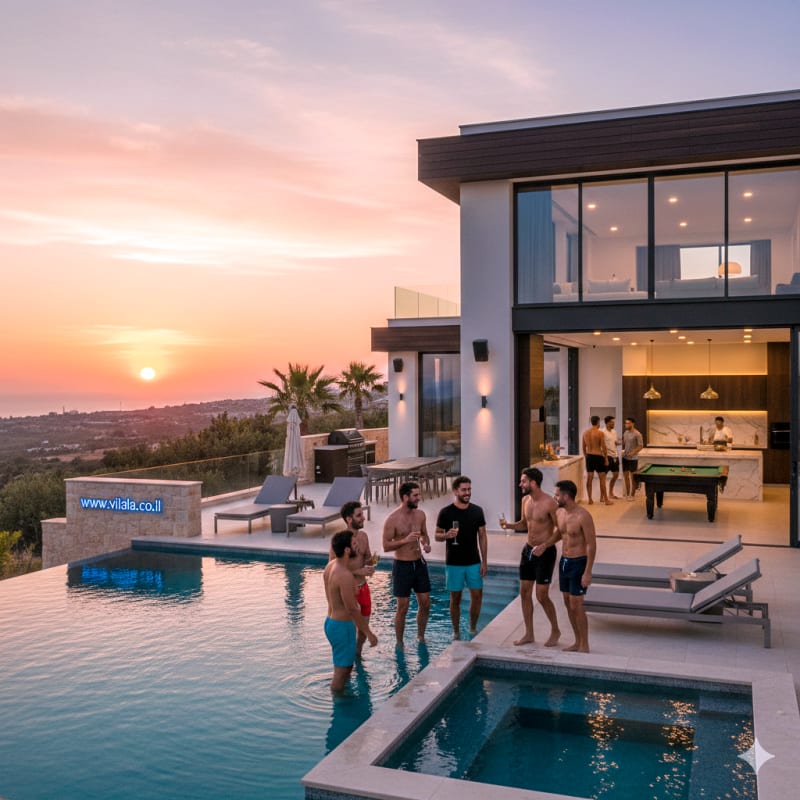 וילה למסיבת רווקים: חוויה בלתי נשכחת לרווקים!