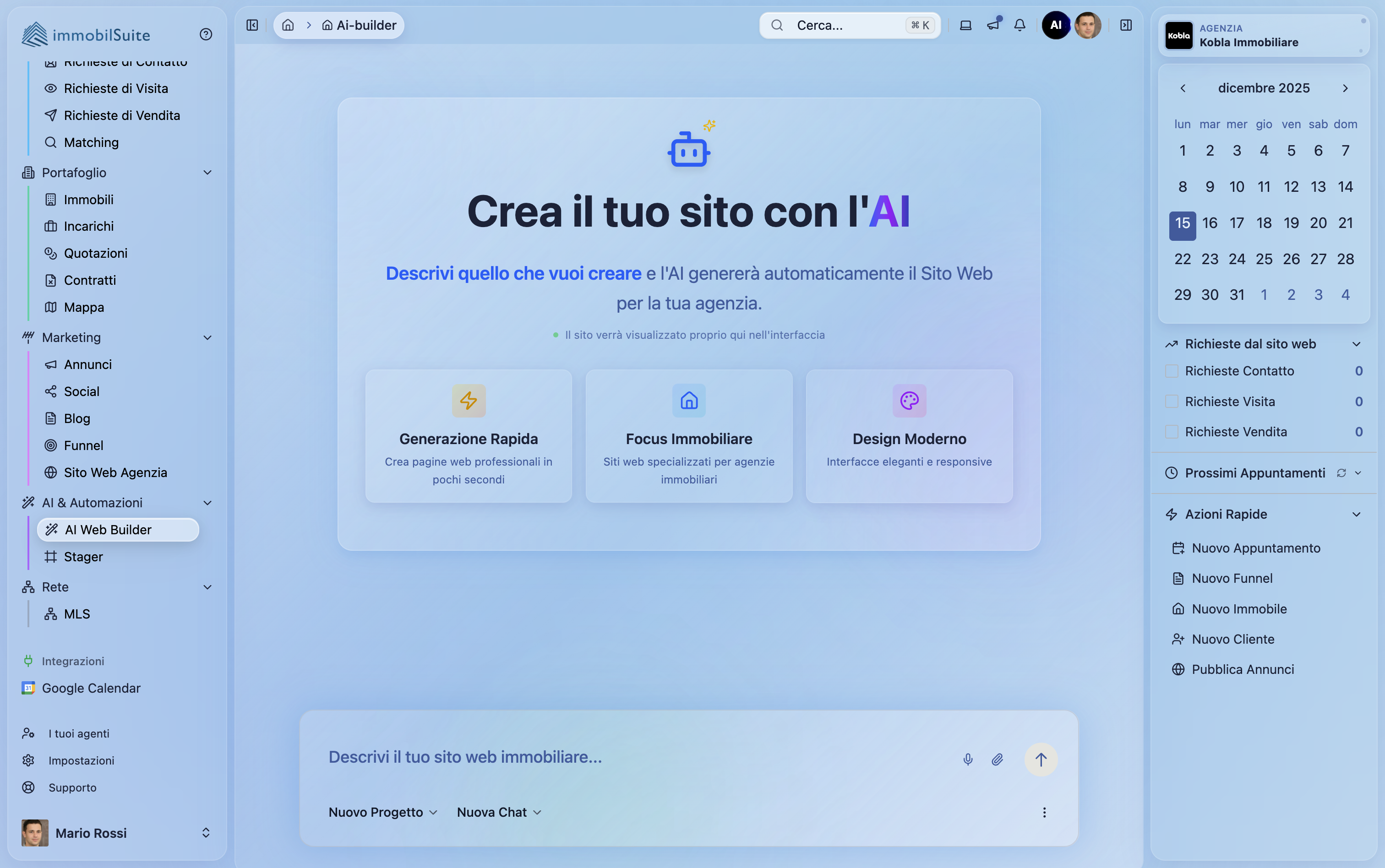 Website Builder AI - ImmobilSuite