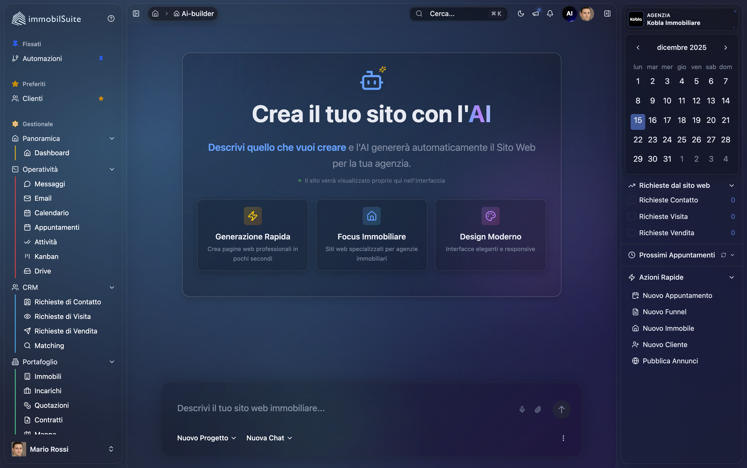 Website Builder AI - ImmobilSuite