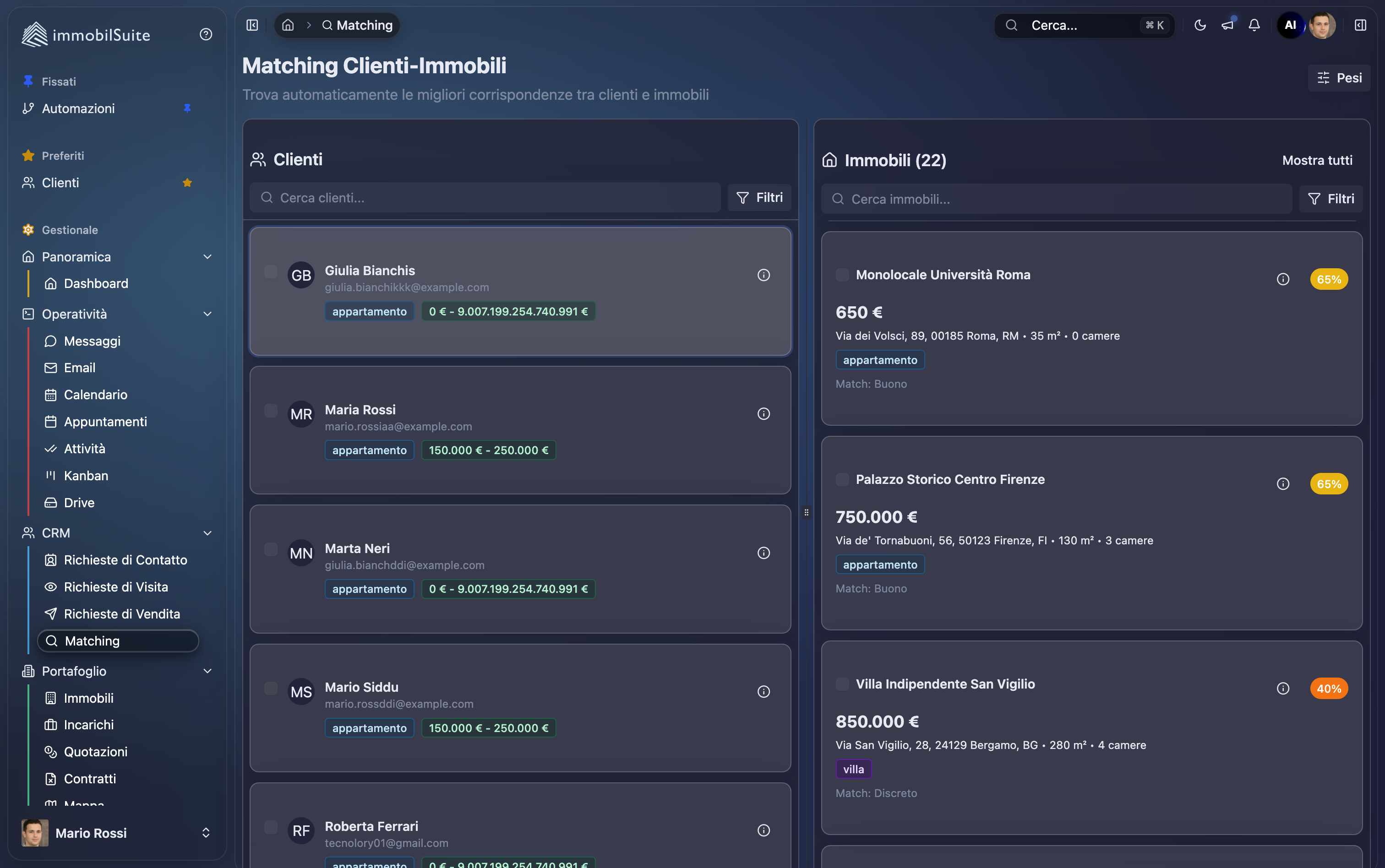 Matching ImmobilSuite