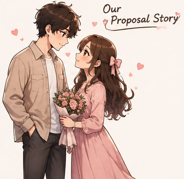 Our Proposal Story — animated wedding greeting card template