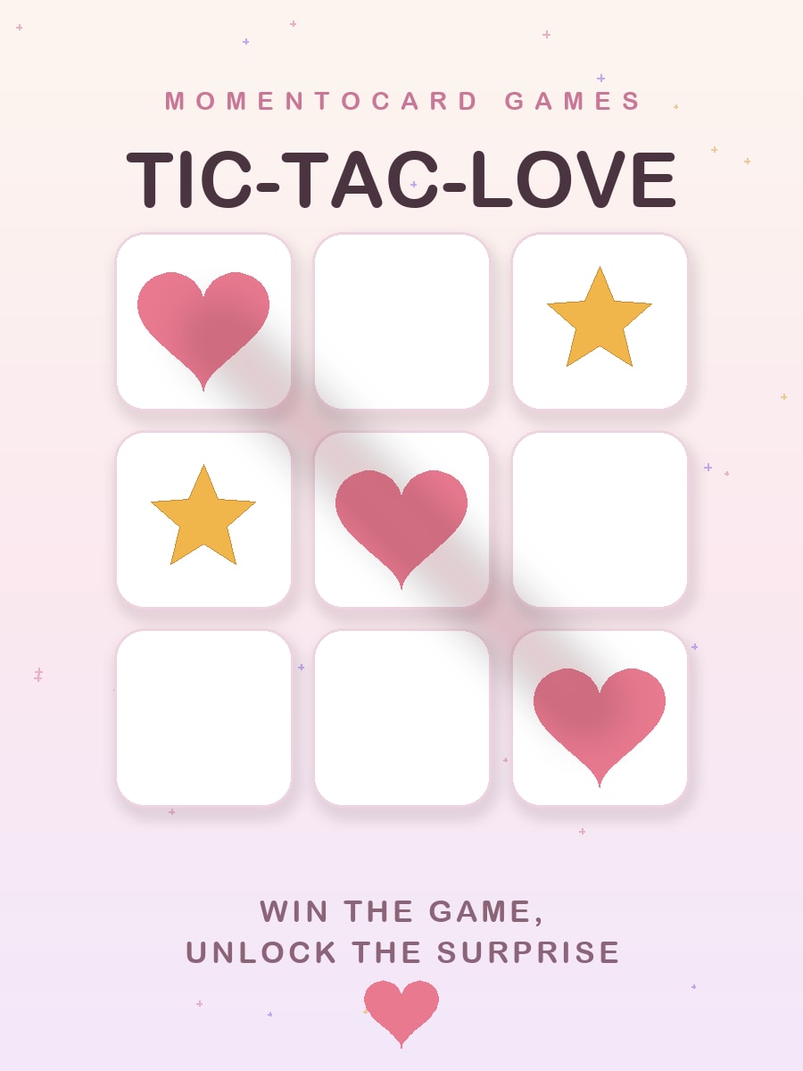 Tic-Tac-Love ❤️ greeting card template