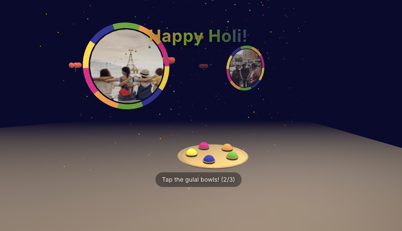 Holi Rang Utsav - Eid Mubarak 2026 & Festival Greeting Card Templates
