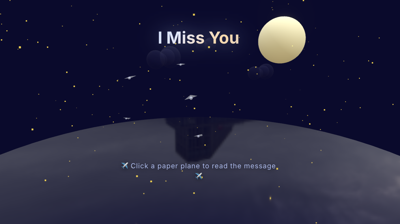 Miss You Paper Planes - General Greeting Card Templates