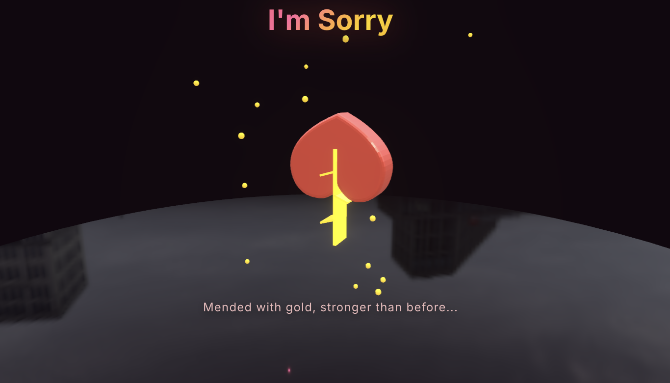 Sorry - Heart Mend - General Greeting Card Templates