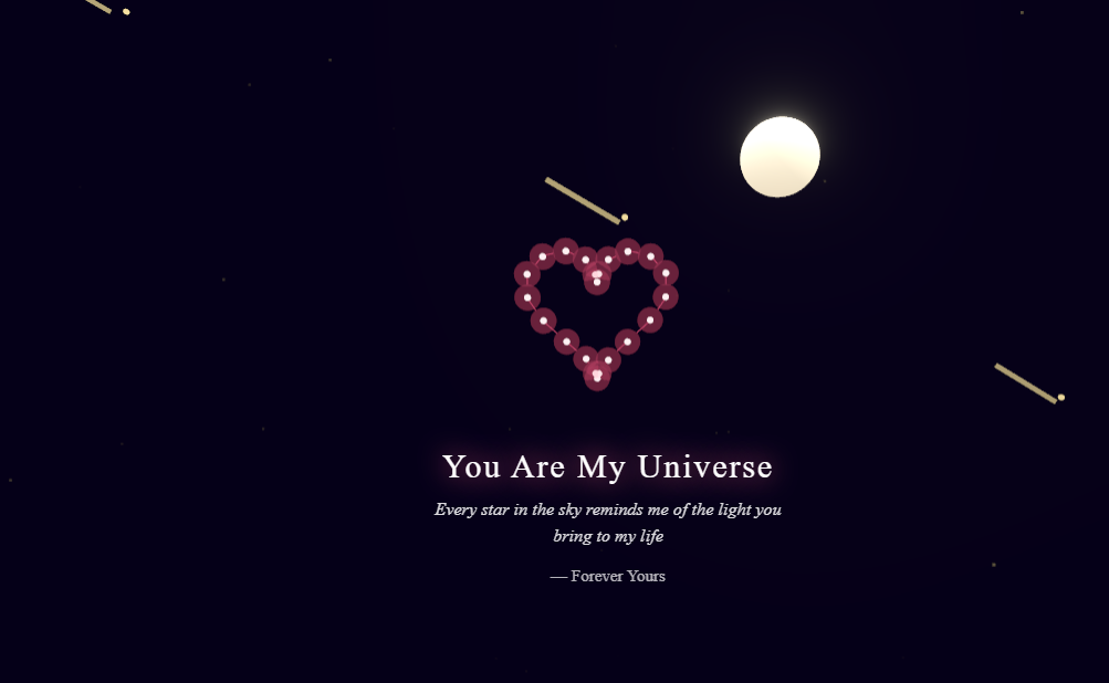 Midnight Stars Love - General Greeting Card Templates