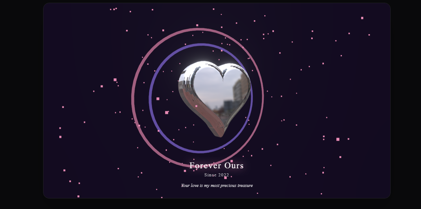 Crystal Heart - Anniversary Greeting Card Templates