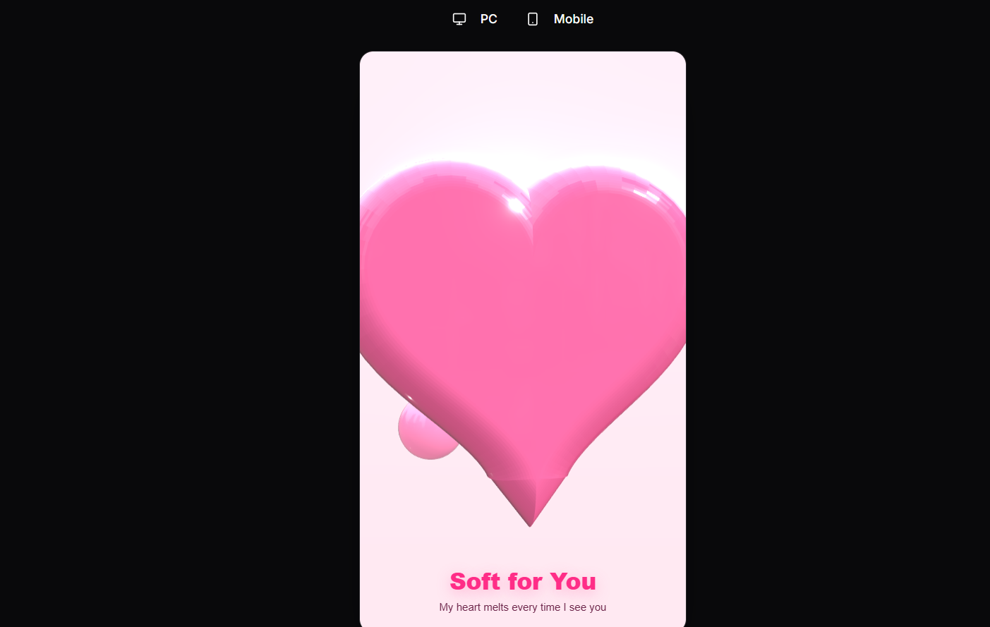 Liquid Heart Blob - General Greeting Card Templates
