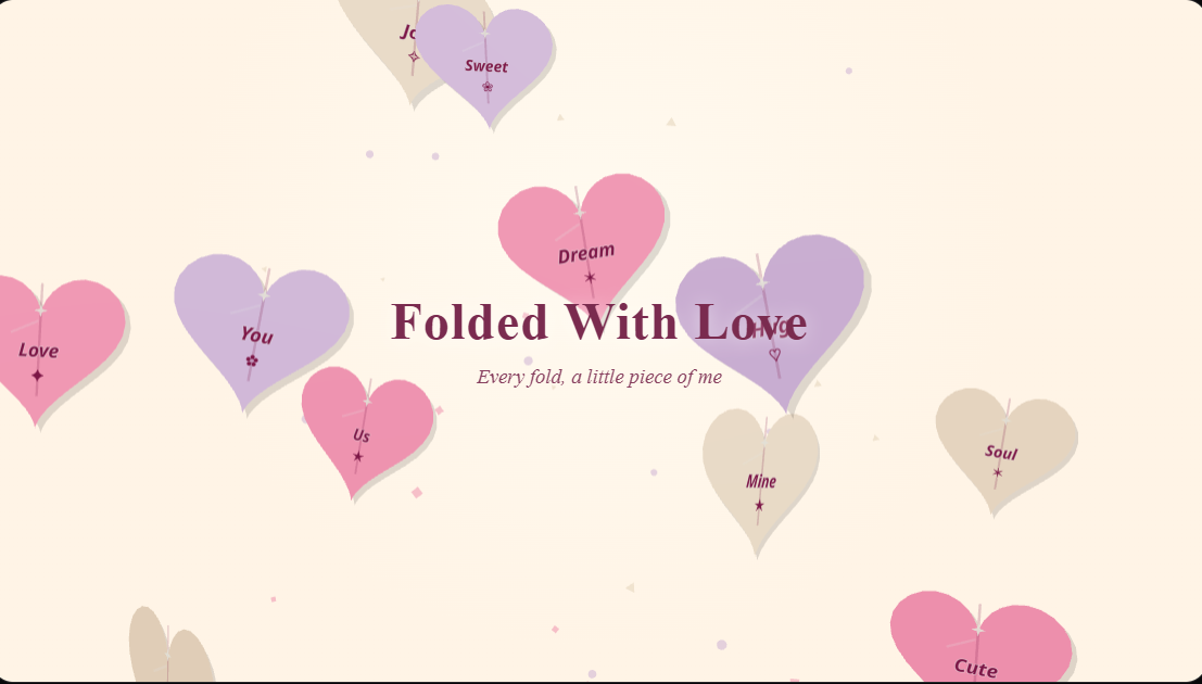 Paper Heart Origami - General Greeting Card Templates