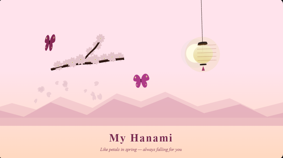 Cherry Blossom Love - Anniversary Greeting Card Templates