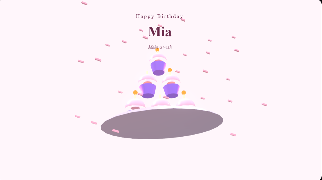 Cupcake Tower - Birthday Greeting Card Templates