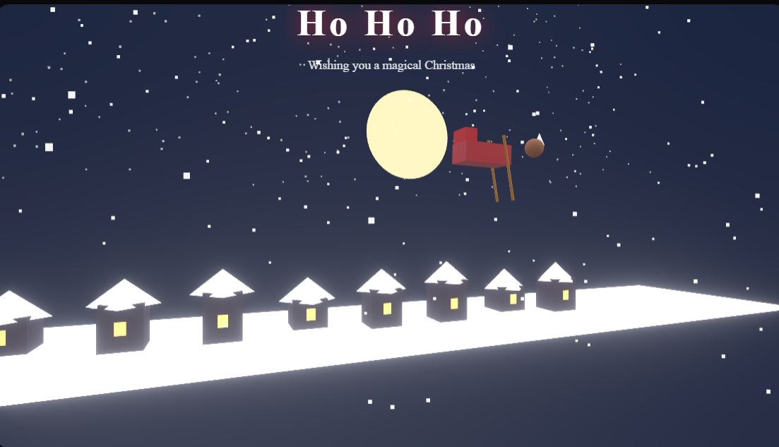 Santa Sleigh Ride - Eid Mubarak 2026 & Festival Greeting Card Templates