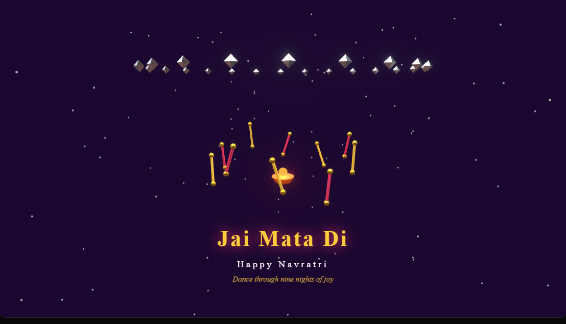 Navratri Garba Night - Eid Mubarak 2026 & Festival Greeting Card Templates