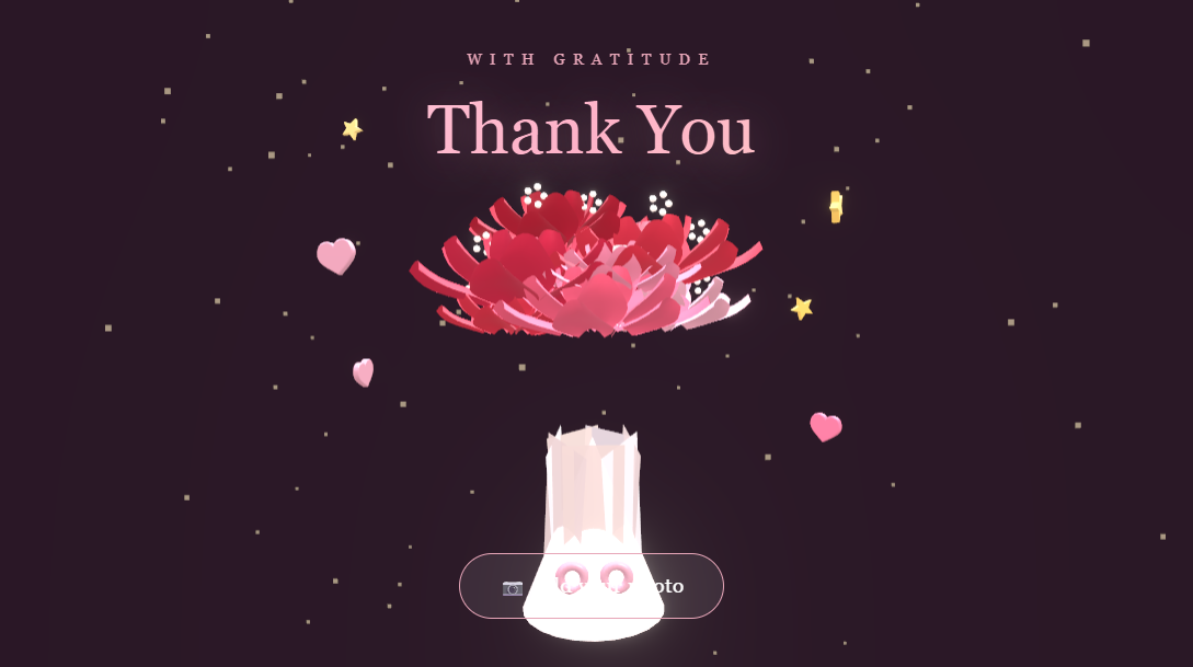 Thank You Bouquet - Thank You Greeting Card Templates
