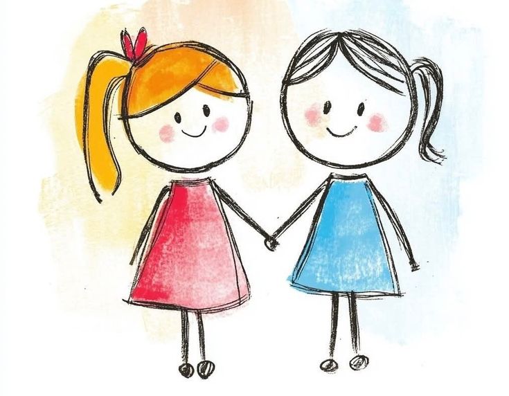 BFF Doodle Scrapbook (3D Slides) greeting card template