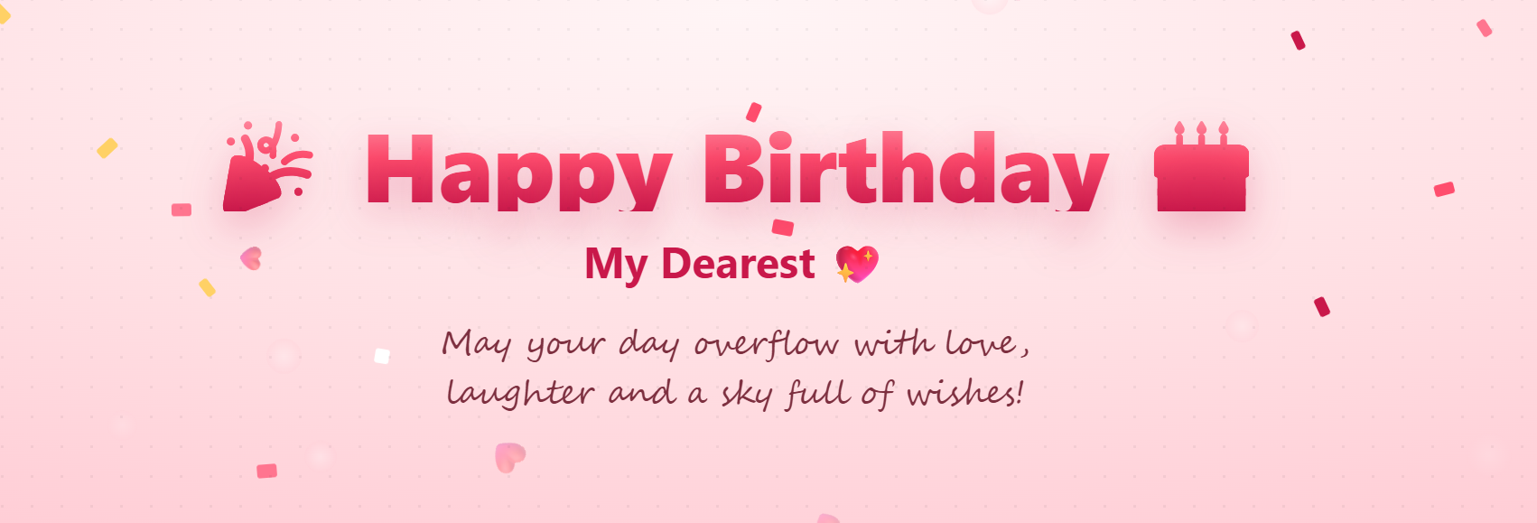 Happy Birthday — animated birthday greeting card template