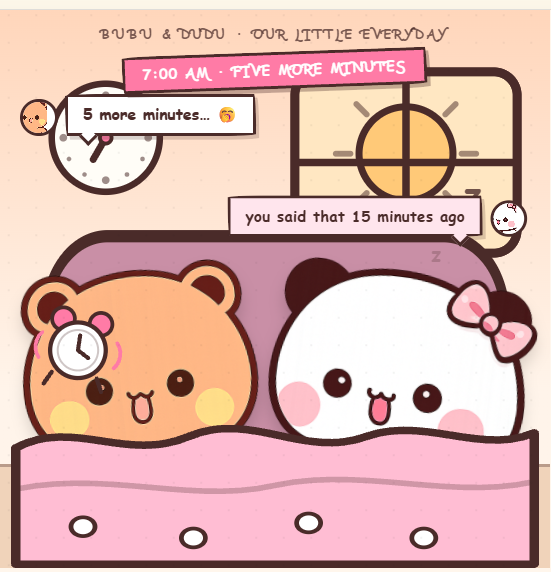 Bubu & Dudu — A Day In Our Life (Chat Reel) — animated anniversary greeting card template