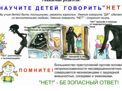 Научите детей говорить «НЕТ»