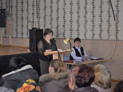 Отчет перед населением Солуно-Дмитриевского теротдела