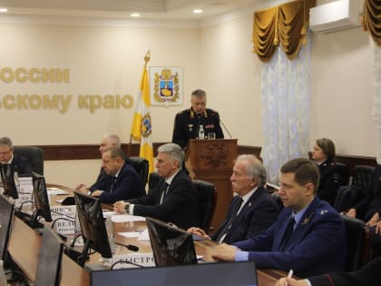 Николай Великдань принял участие в расширенном заседании коллегии ГУ МВД России по Ставропольскому краю