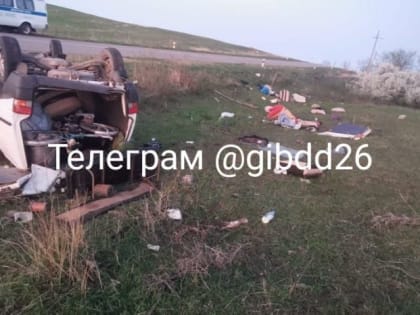 Пассажирка микроавтобуса погибла в ДТП на Ставрополье