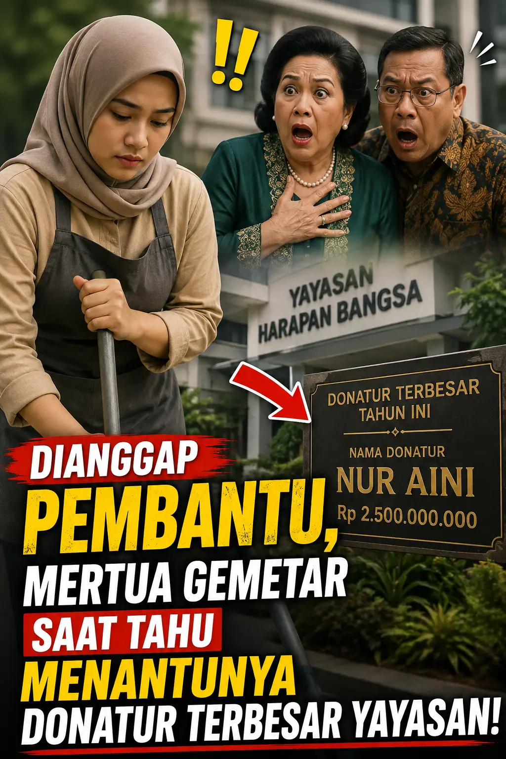 Dihina Miskin dan Dianggap Pembantu Ternyata Menantu Donatur Terbesar