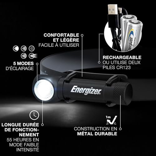 Vue 2 de Energizer Lampe Frontale Led