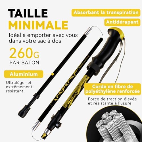 Vue 2 de Dobests Batons De Randonnee