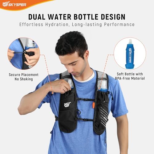 Vue 3 de Skysper Gilet Hydratation Running