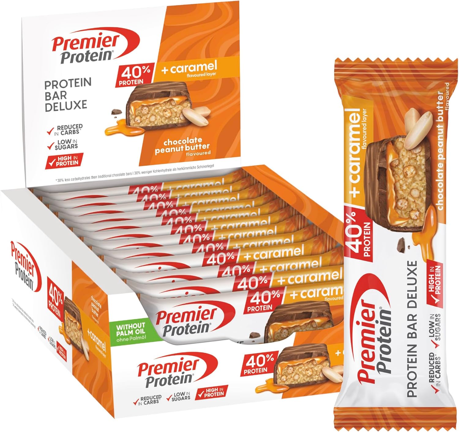 Vue 1 de Premier Protein Bar Deluxe