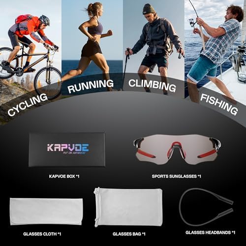 Vue 6 de Kapvoe Lunettes Velo Photochromique