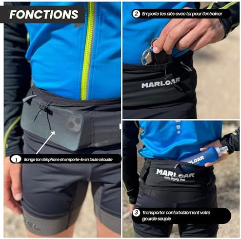 Vue 4 de Marloar Ceinture Running Flasque
