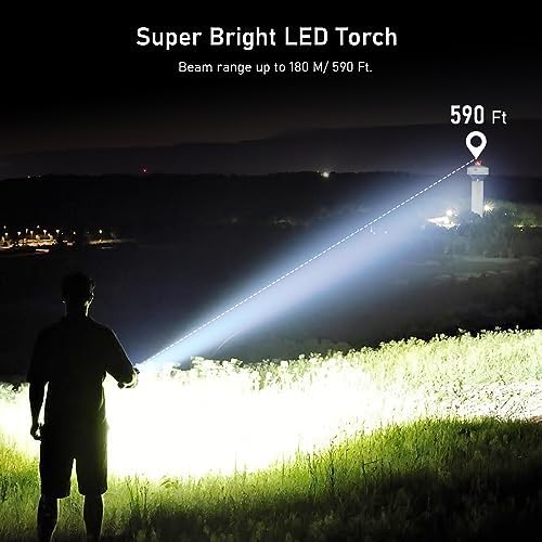 Vue 2 de Blukar Lampe Torche Led