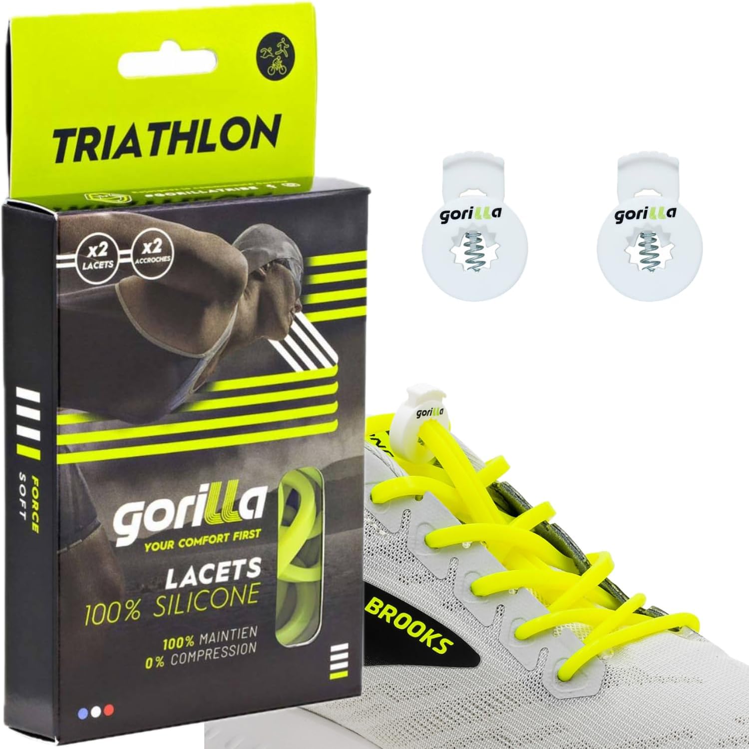 Lacets Elastiques Triathlon Depassez - Équipement sports extrêmes haute performance