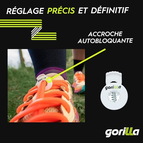 Vue 5 de Lacets Elastiques Triathlon Depassez
