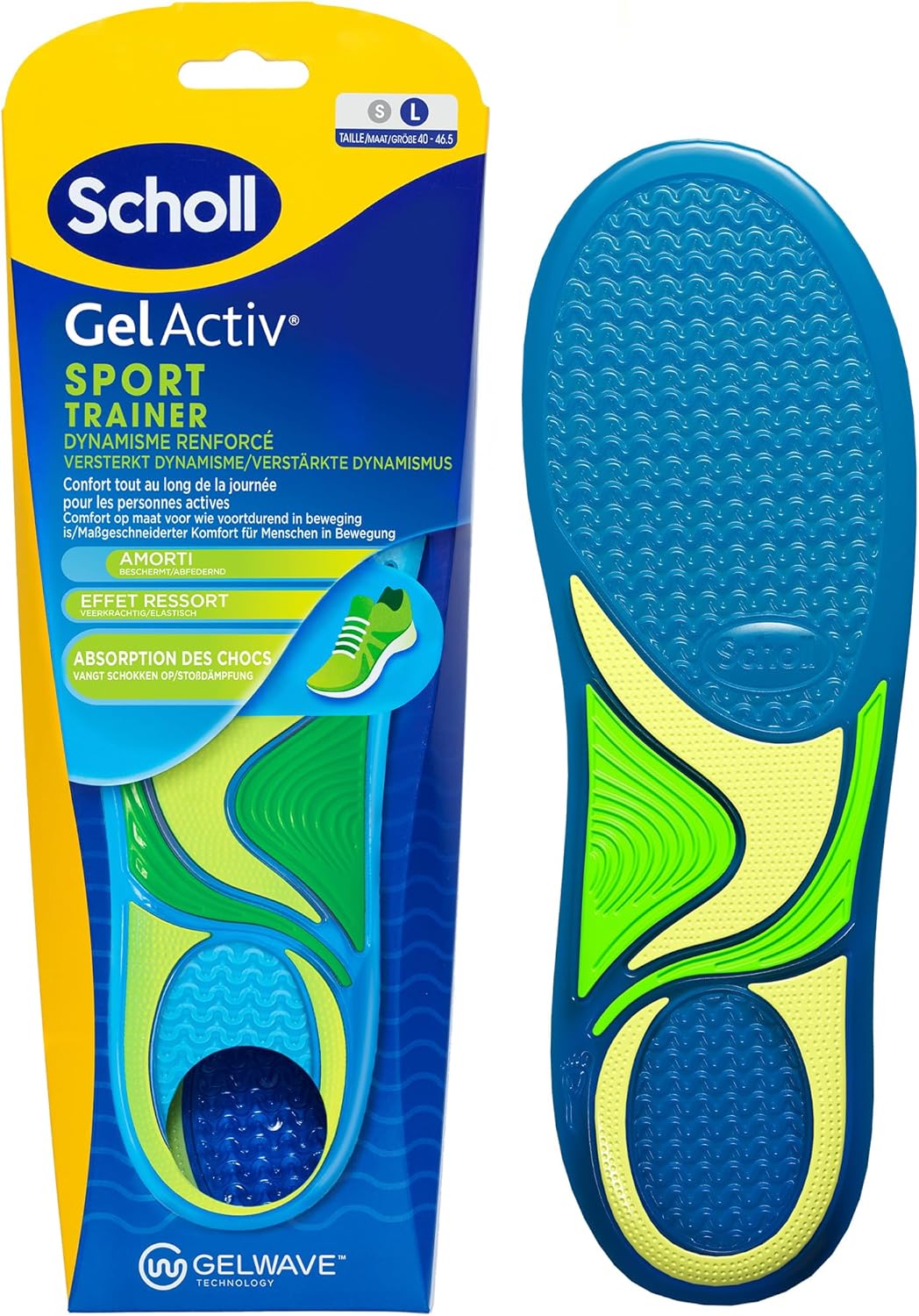 Scholl Semelles Gelactiv Sport - Équipement sports extrêmes haute performance