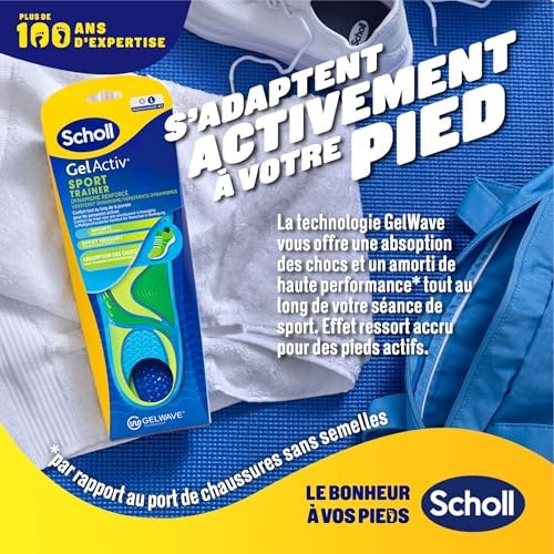 Vue 4 de Scholl Semelles Gelactiv Sport